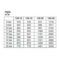 soupape de securite viton 1 a 16 BAR raccordement 1/4"